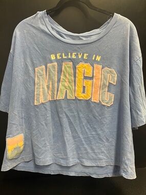 Disney Light Blue "Believe in Magic" Graphic Tee